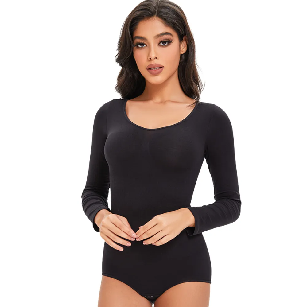 Magic Long-Sleeve Seamless Sculpting Shapewear Bodysuit