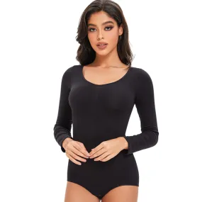 Magic Long-Sleeve Seamless Sculpting Shapewear Bodysuit