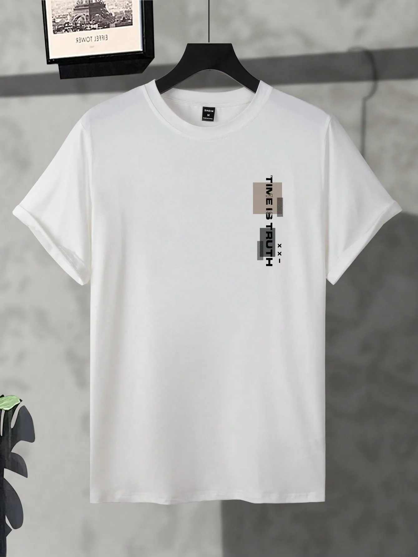 Manfinity Hypemode Men Slogan Graphic Drop Shoulder Tee