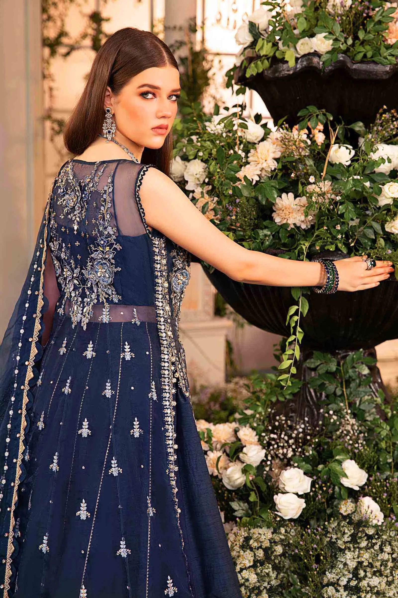 MARIA.B MBroidered Wedding Formals – Embroidered Organza Suit | BD-2901