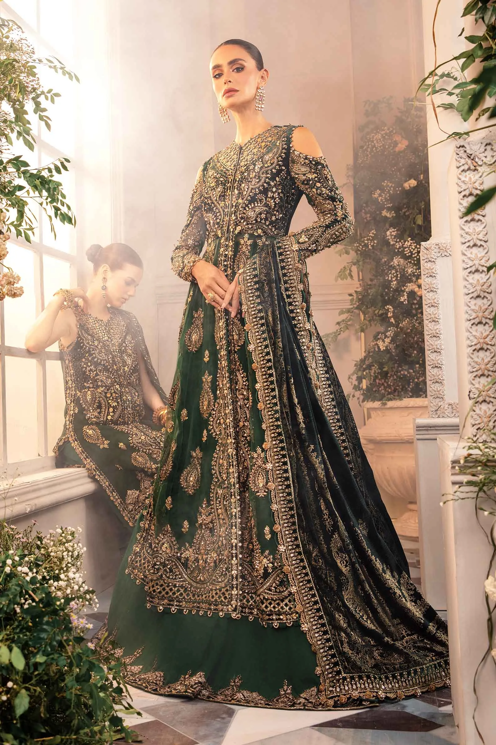 MARIA.B MBroidered Wedding Formals – Embroidered Organza Suit | BD-2904