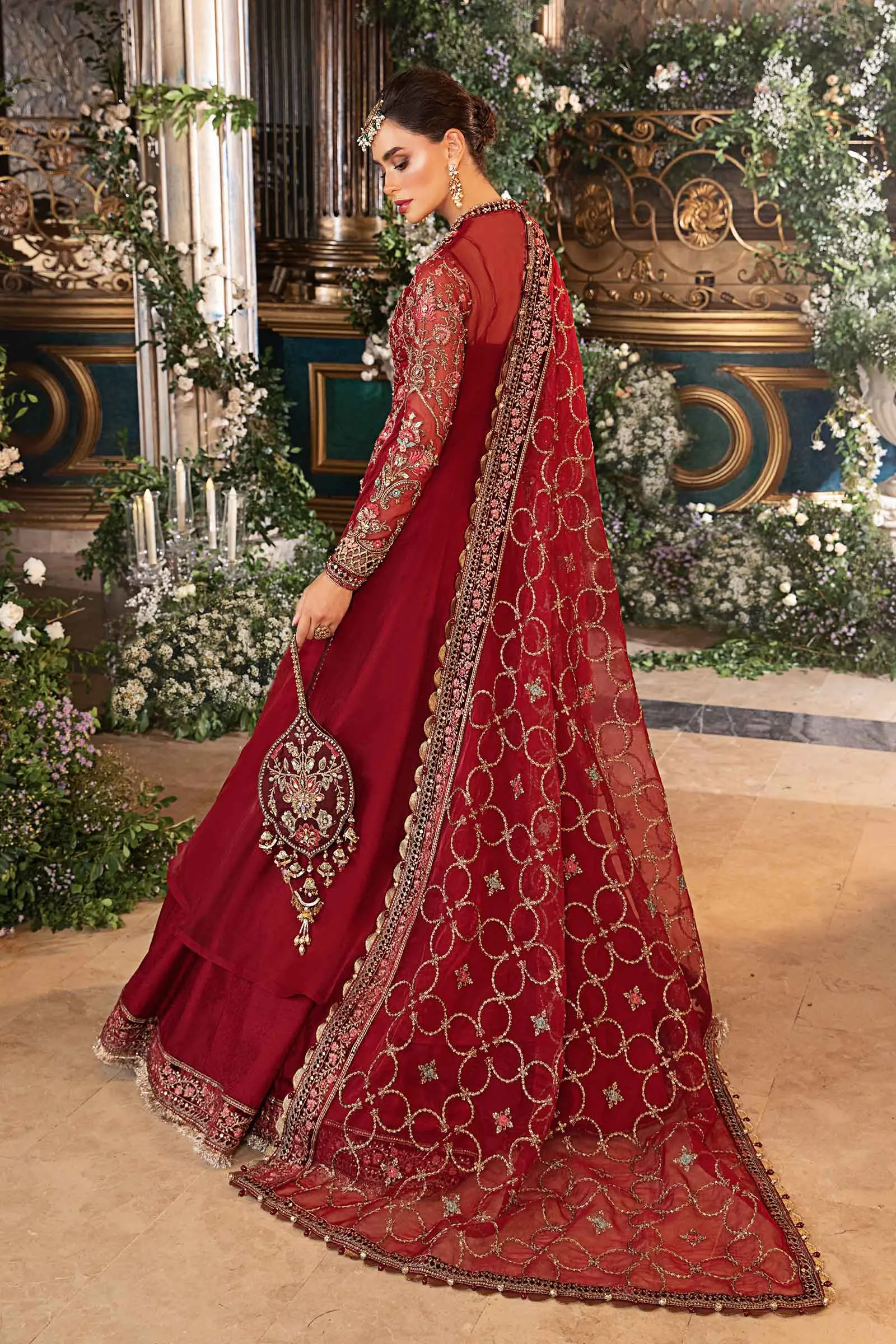 MARIA.B MBroidered Wedding Formals – Embroidered Organza Suit | BD-2908