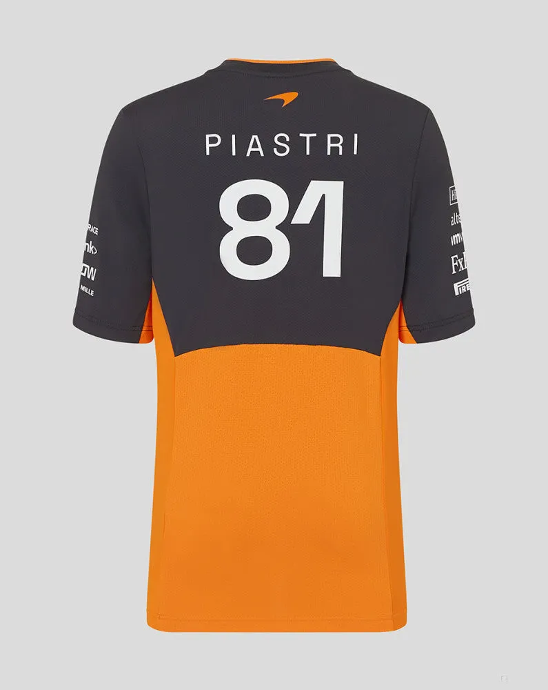 McLaren t-shirt, Castore, Oscar Piastri, kids, orange