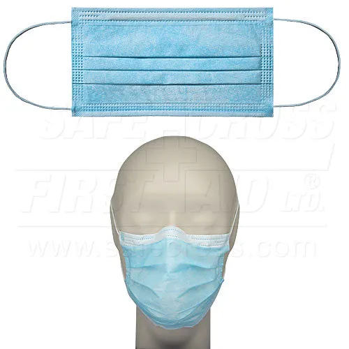 MEDICAL LEVEL 3 FACE MASK - BFE>=98% 3-PLY w/EAR LOOPS - 50 BOX