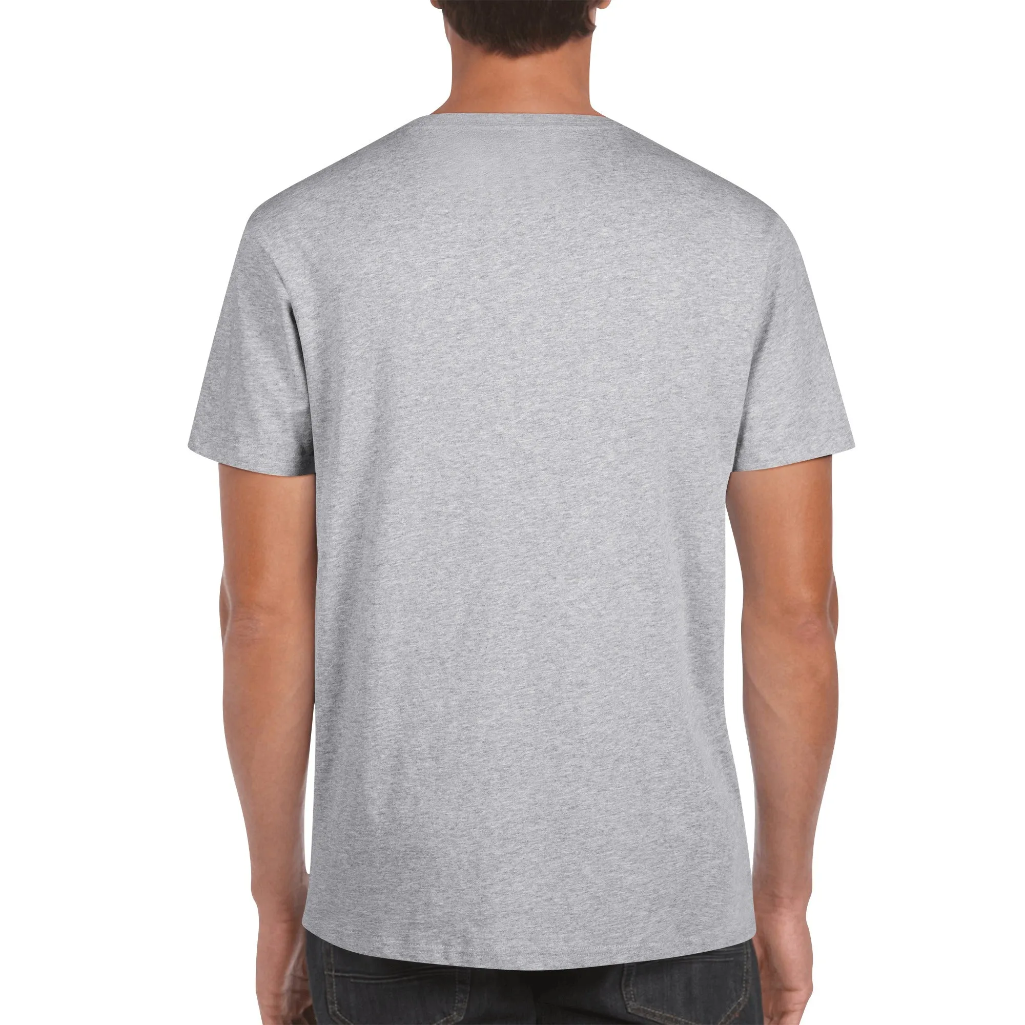 Men's Cotton Front Back Printing T Shirt