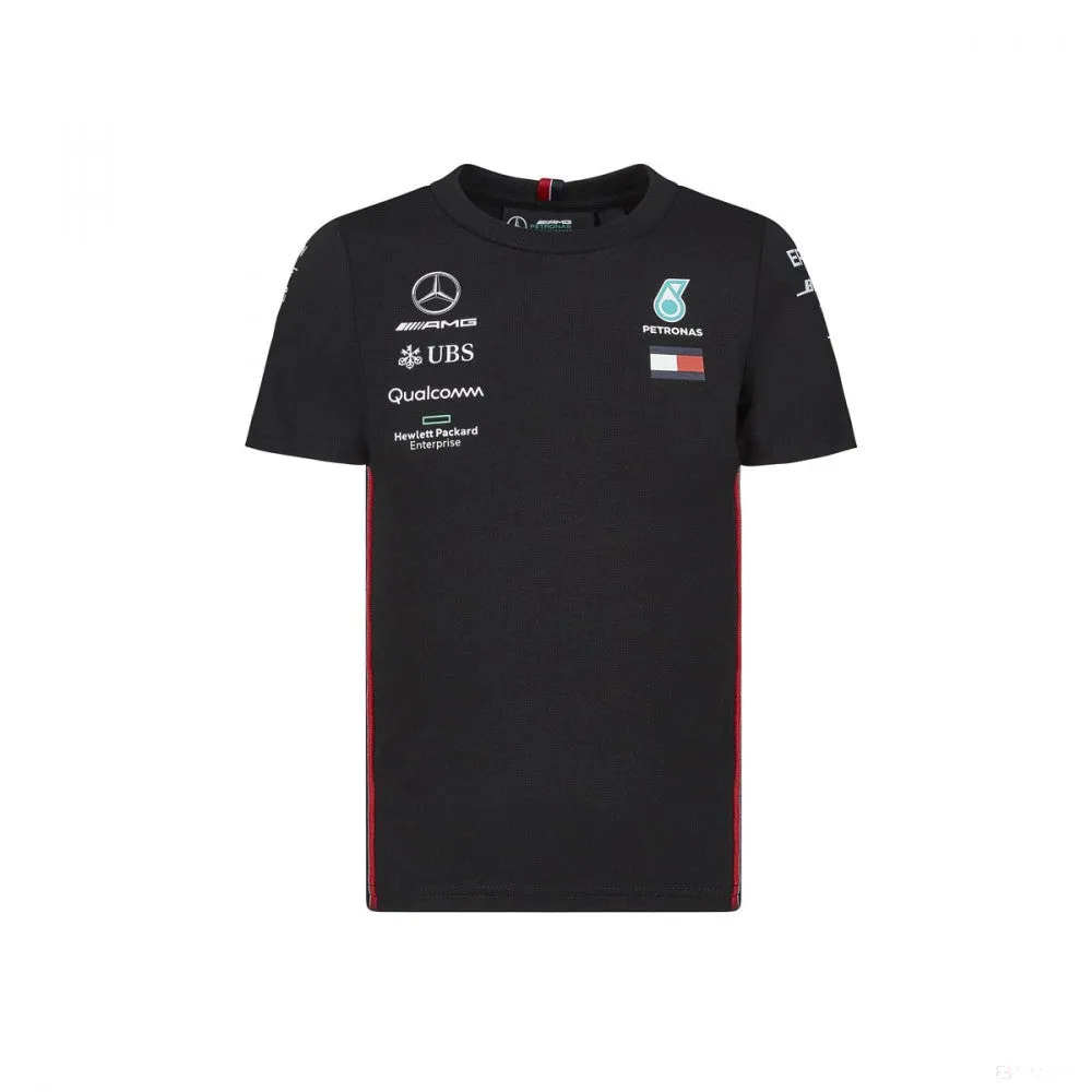 Mercedes Kids T-shirt, Team, Black, 2019