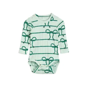 MINI RODINI - Rope Long Sleeve Bodysuit