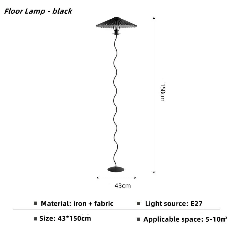 Minimalist Floor Lamp with Skirt Lampshade