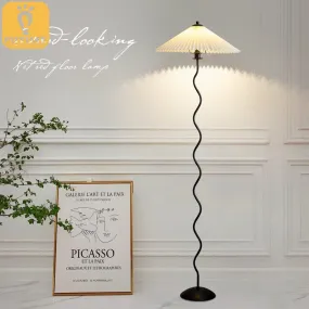 Minimalist Floor Lamp with Skirt Lampshade