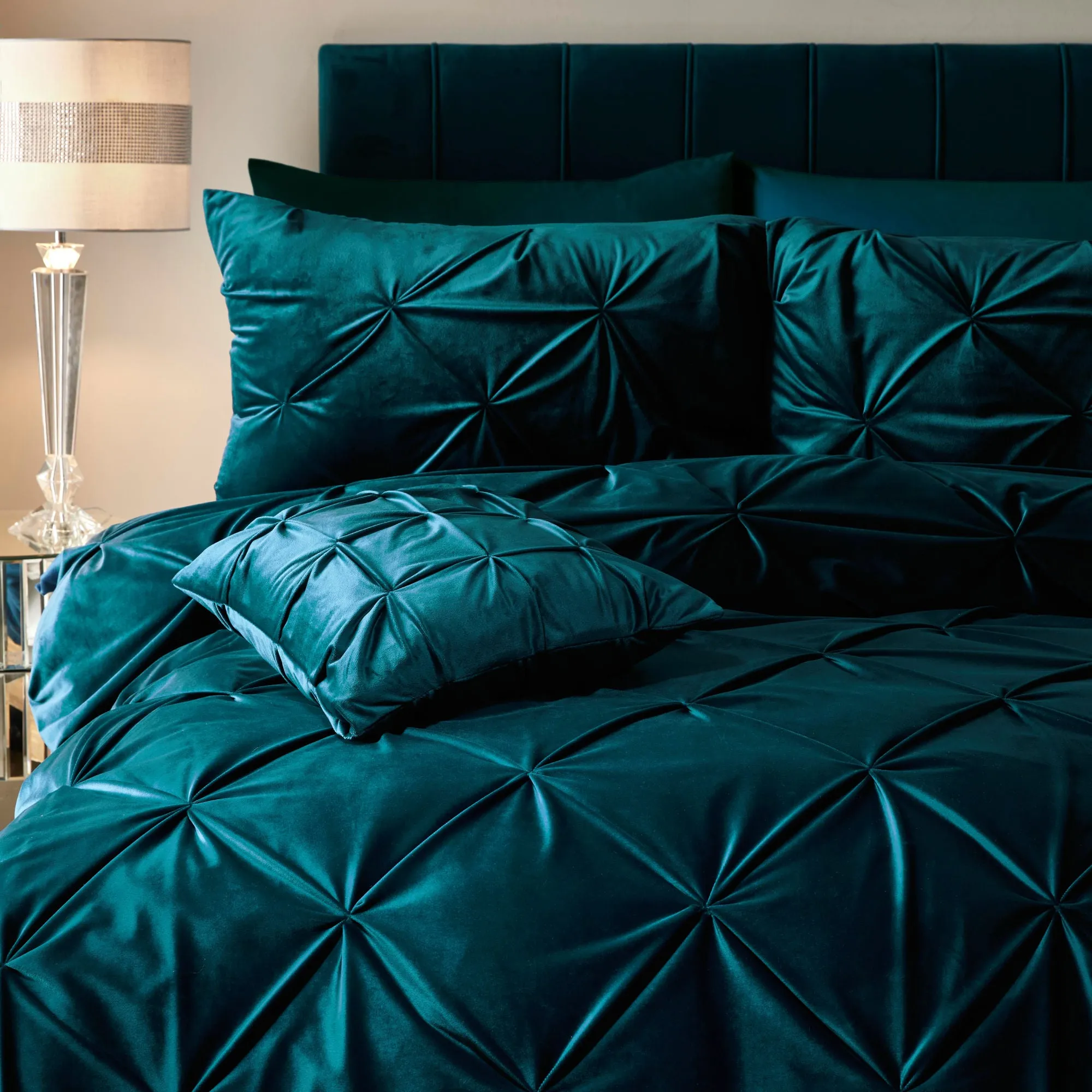 Mira Cushion by Soiree in Teal 43 x 43cm