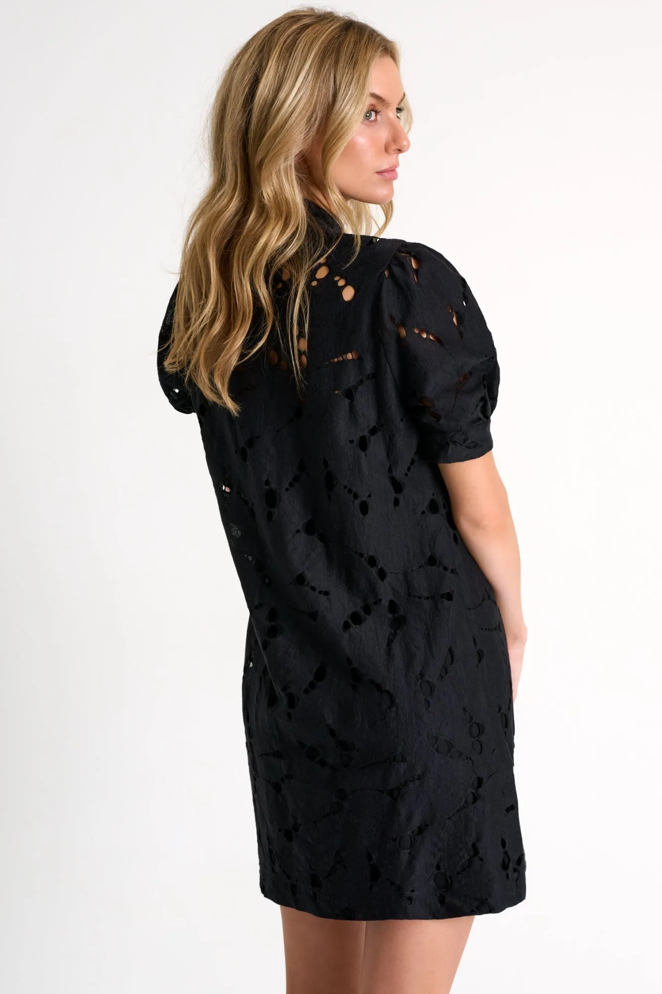 Modern Lace Puff Sleeves Dress - 42563-66-800