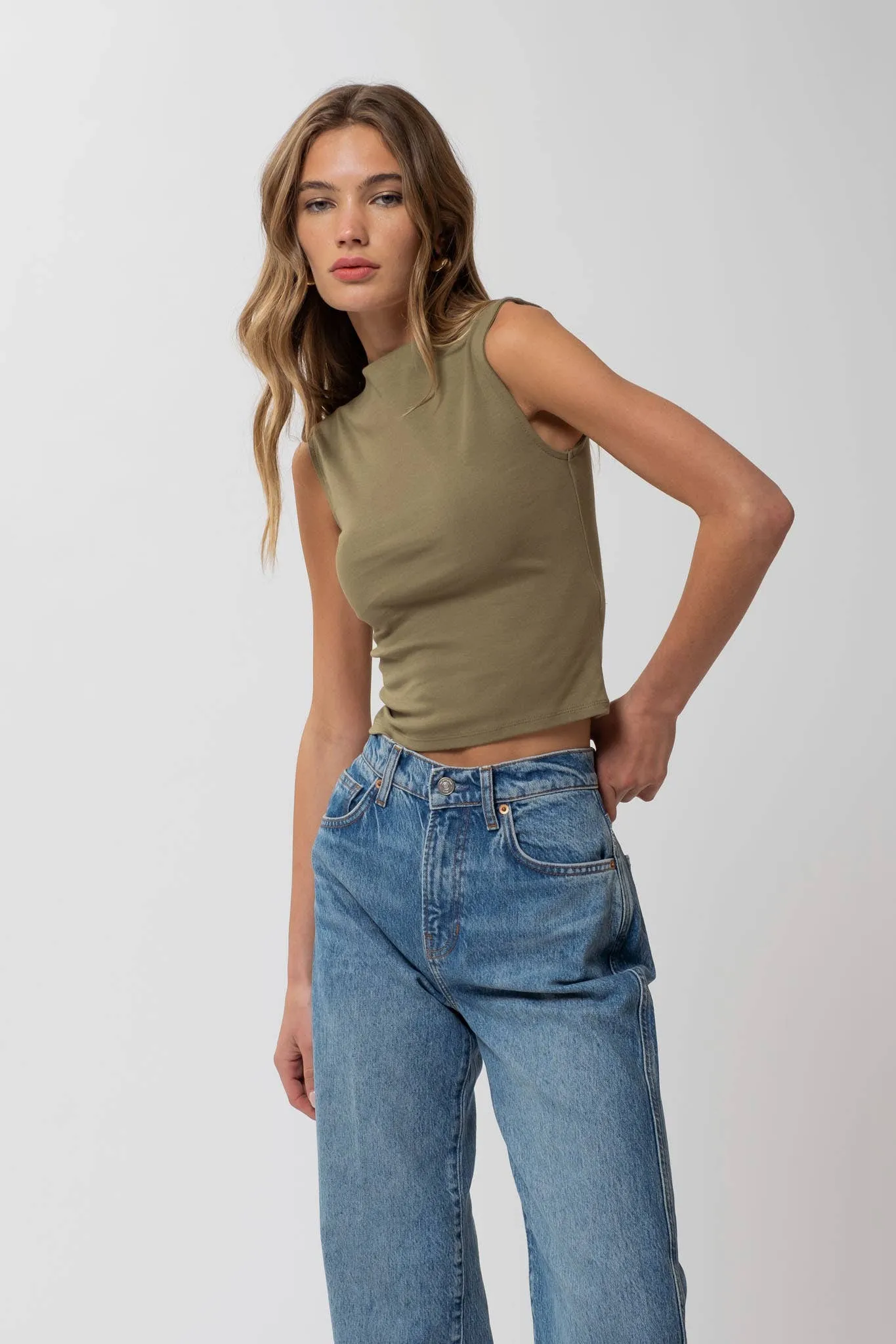 Molly Mock Neck Top