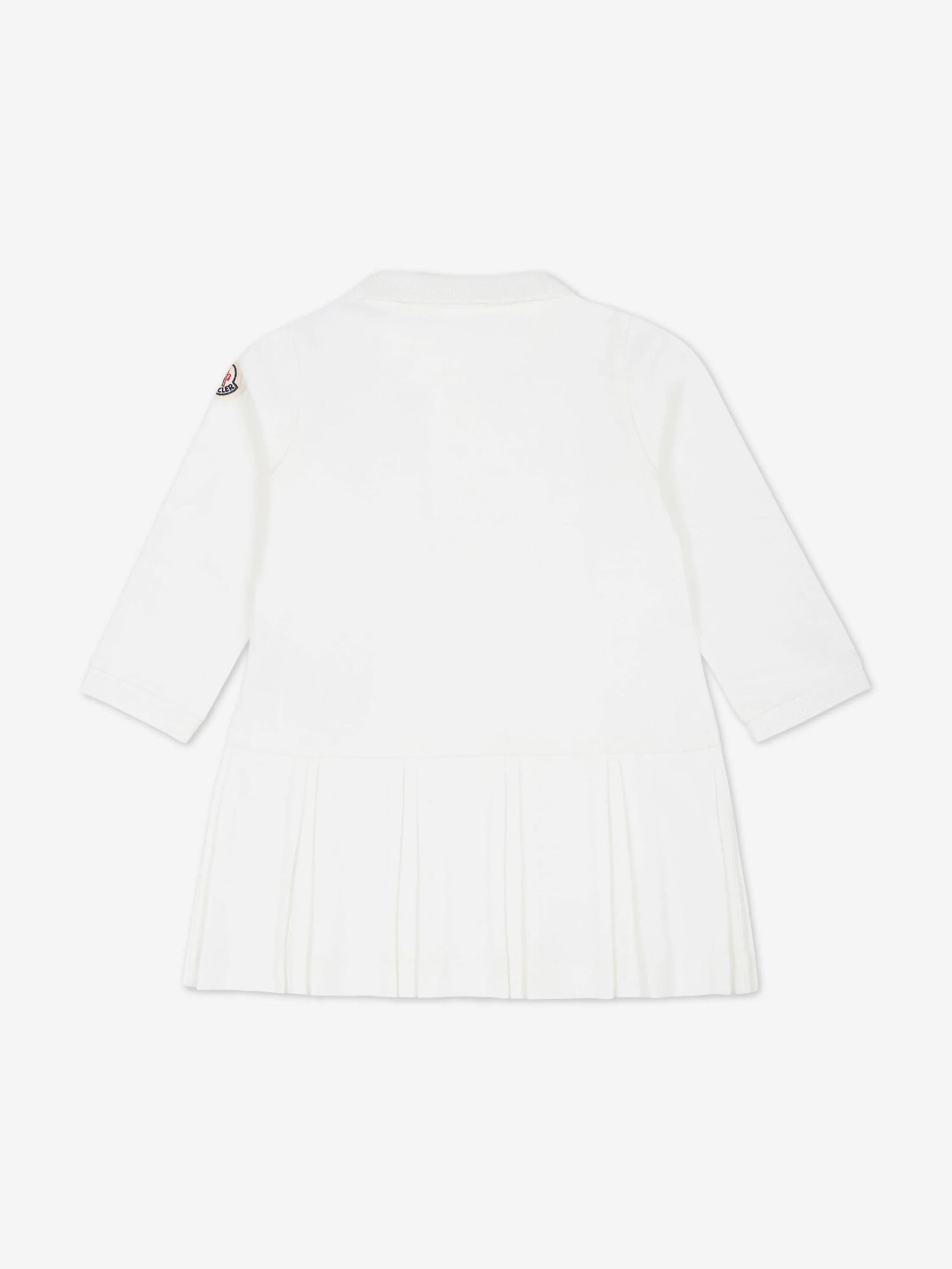 Moncler Enfant Baby Girls Polo Dress in Ivory