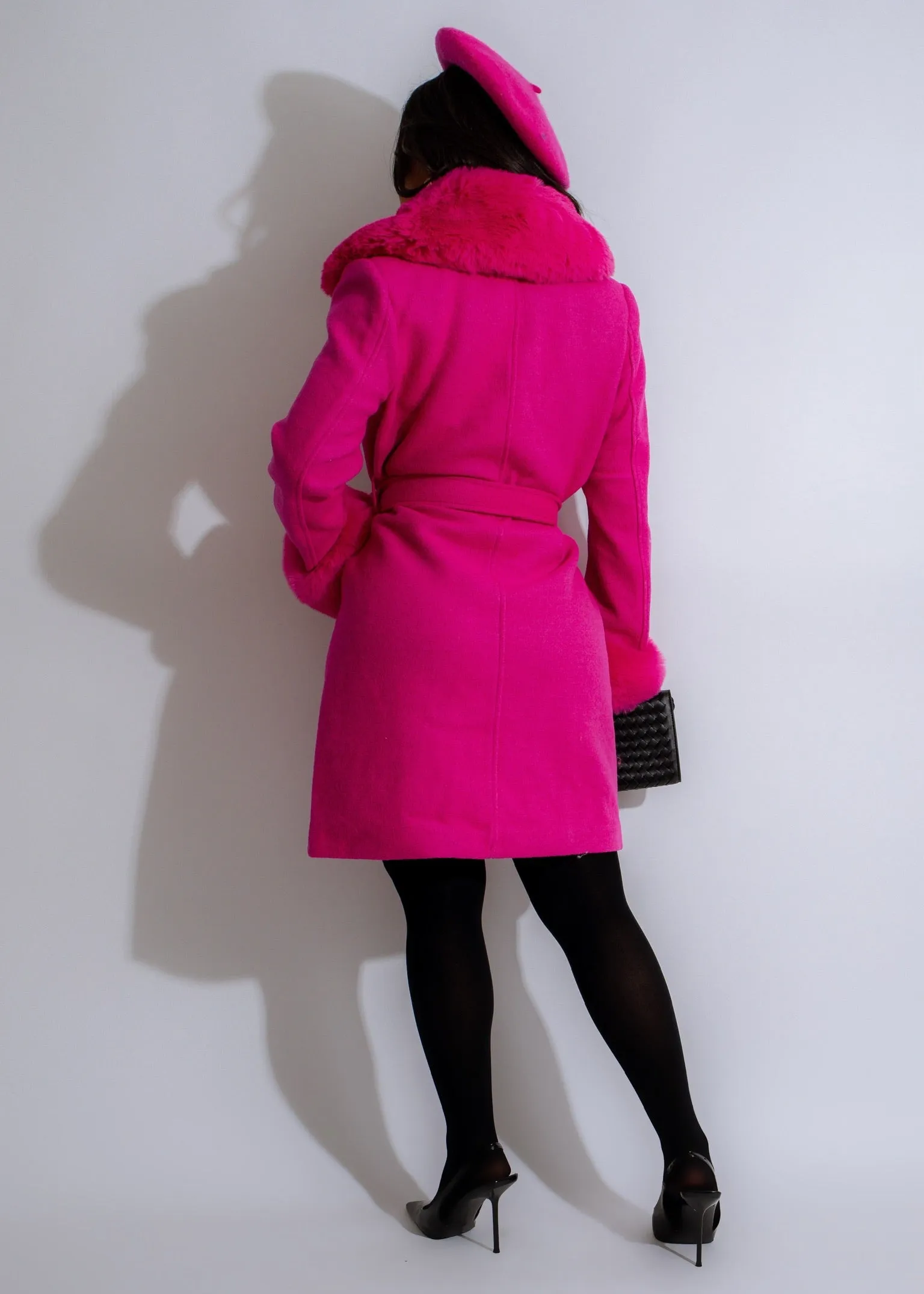 Motive Fur Coat Pink