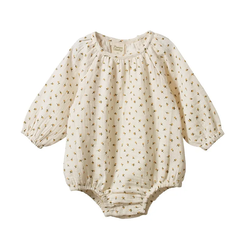 Nature Baby Meadow Bodysuit - Tulip