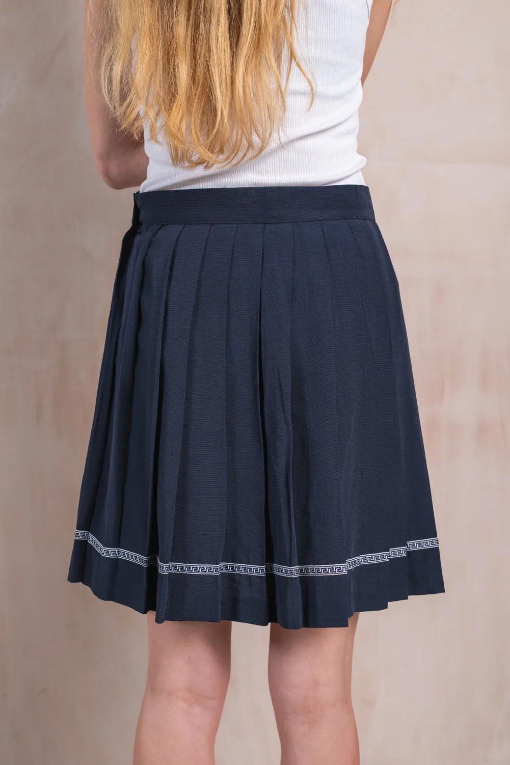 Navy Pleated Tennis Skirt