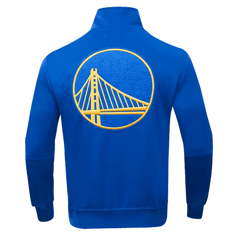 NBA GOLDEN STATE WARRIORS HOMETOWN MEN'S TRACK JACKET (ROYAL BLUE)