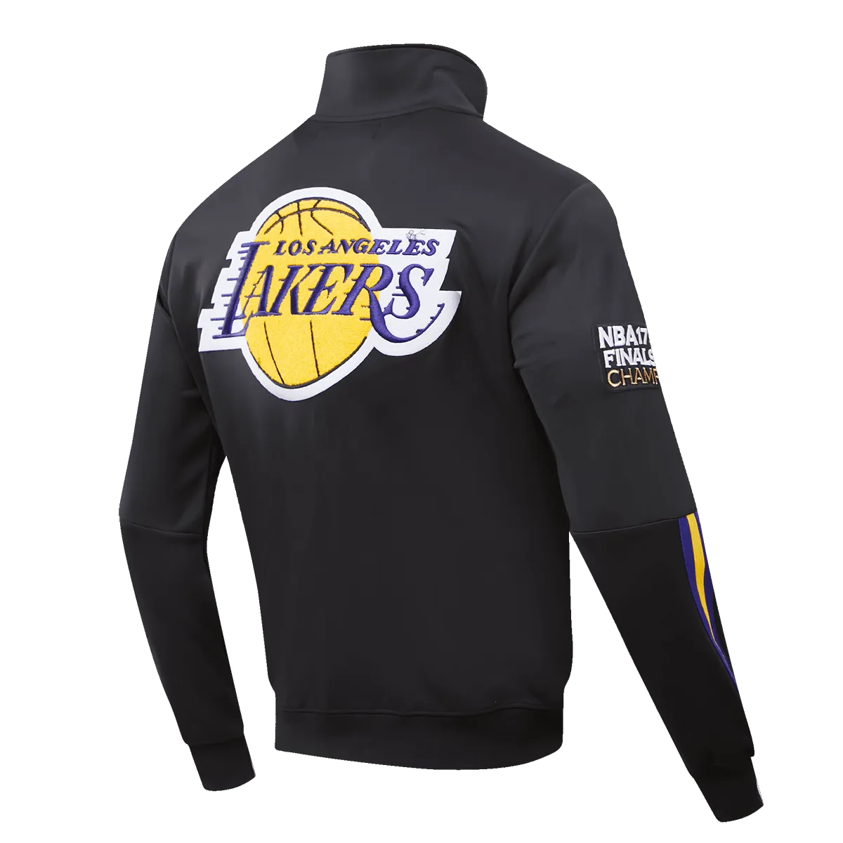 NBA LOS ANGELES LAKERS GRADIENT LOGO MEN'S TRACK JACKET (BLACK/PURPLE)