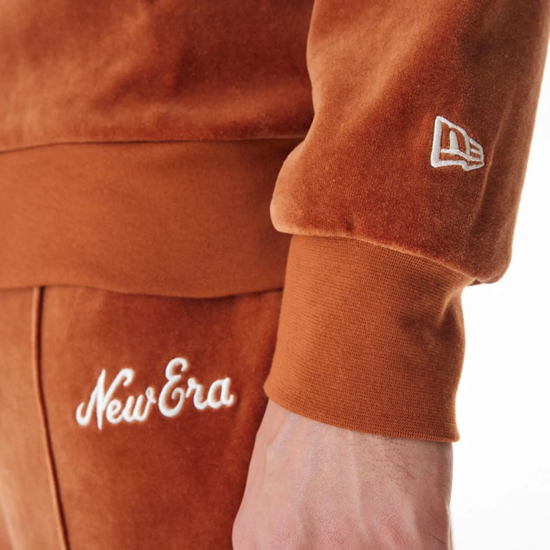 New Era Velour Brown Track Jacket