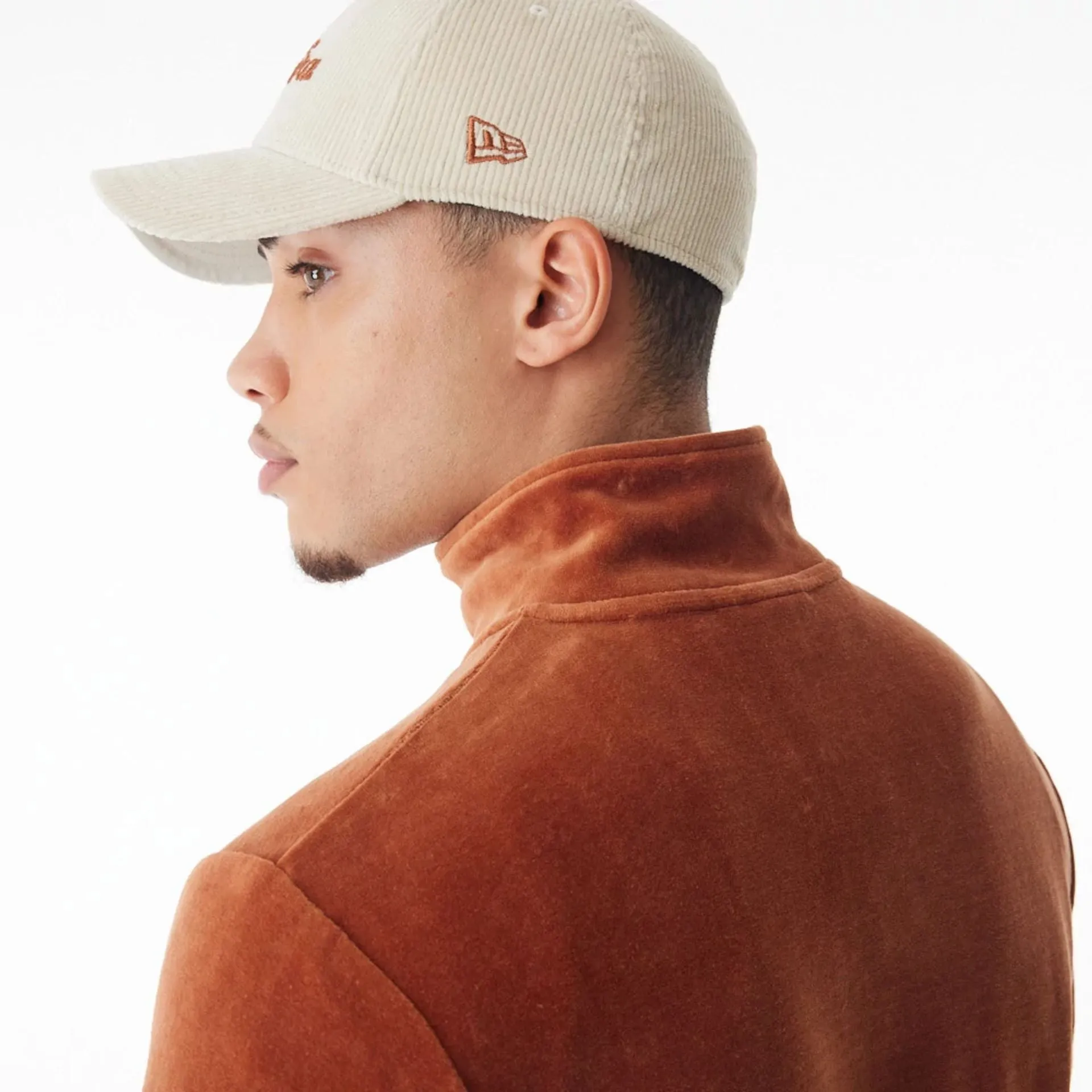 New Era Velour Brown Track Jacket