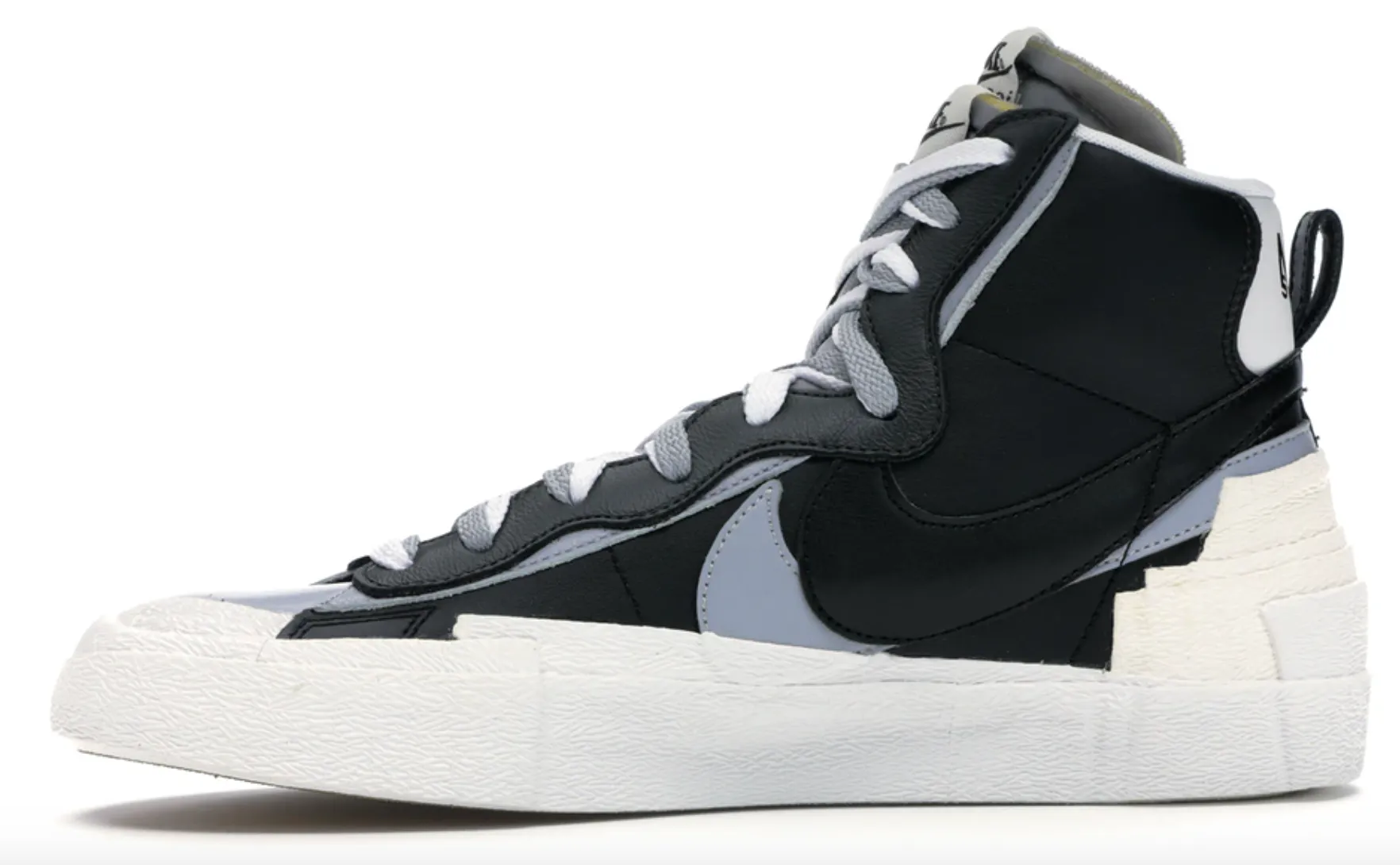 nike blazer mid sacai black grey