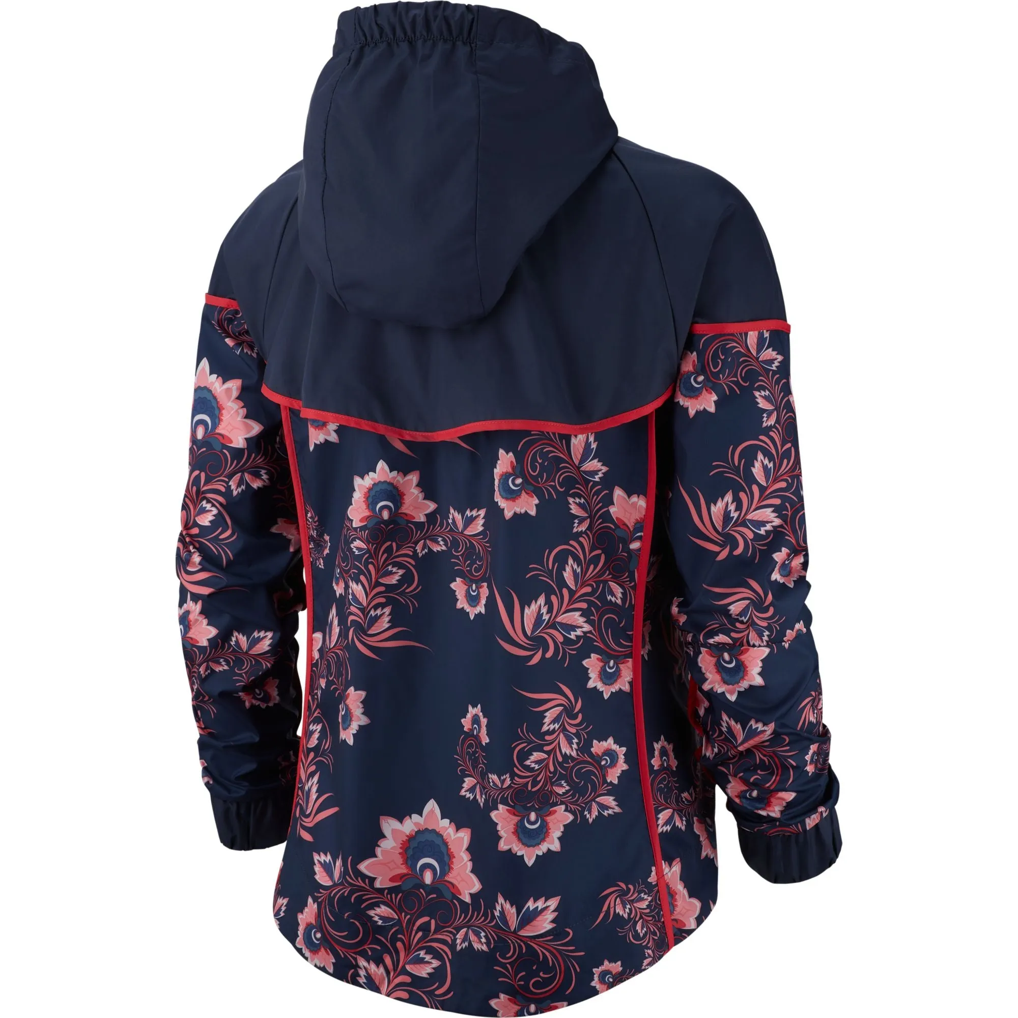 Nike Floral Print Women's Jacket Blue