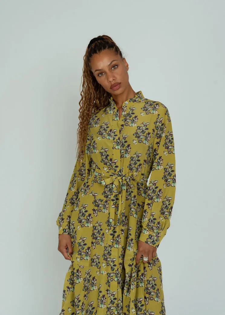 Odeeh Citrine Painted Blossoms Dress