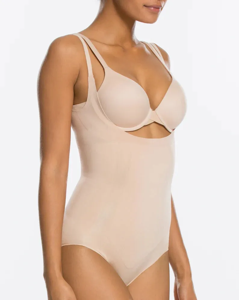 Open-Bust Panty Bodysuit