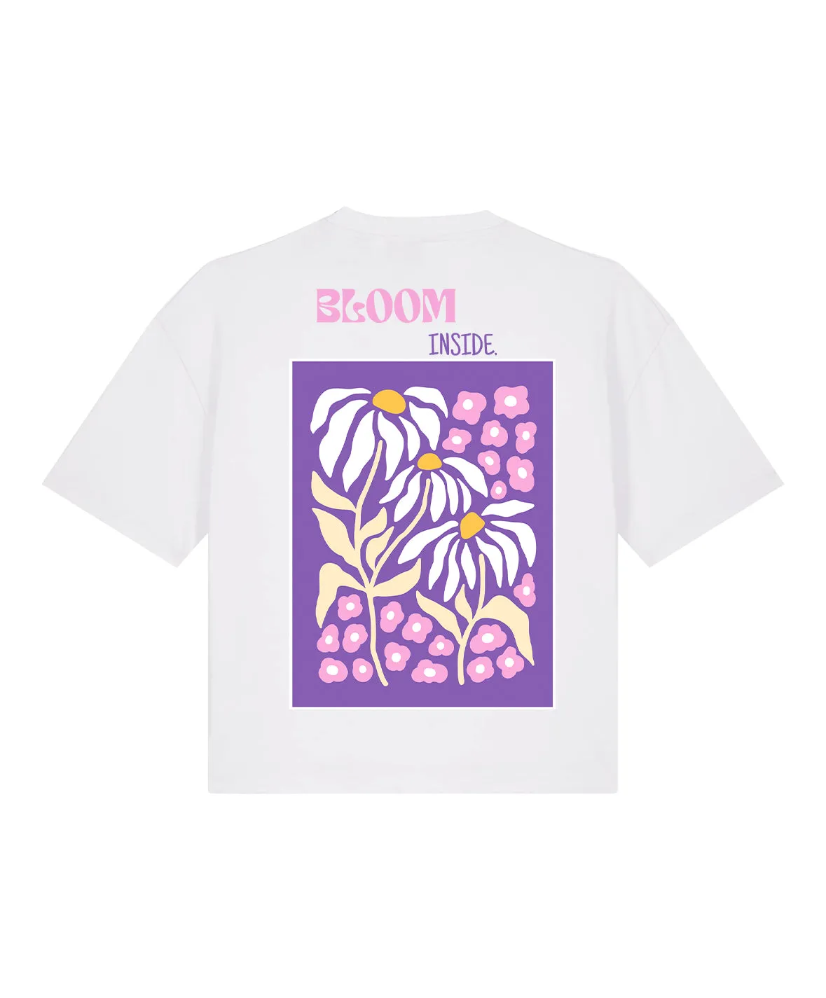 Organic Tee short -  bloom inside