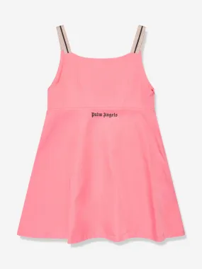 Palm Angels Girls Track Slip Dress in Pink