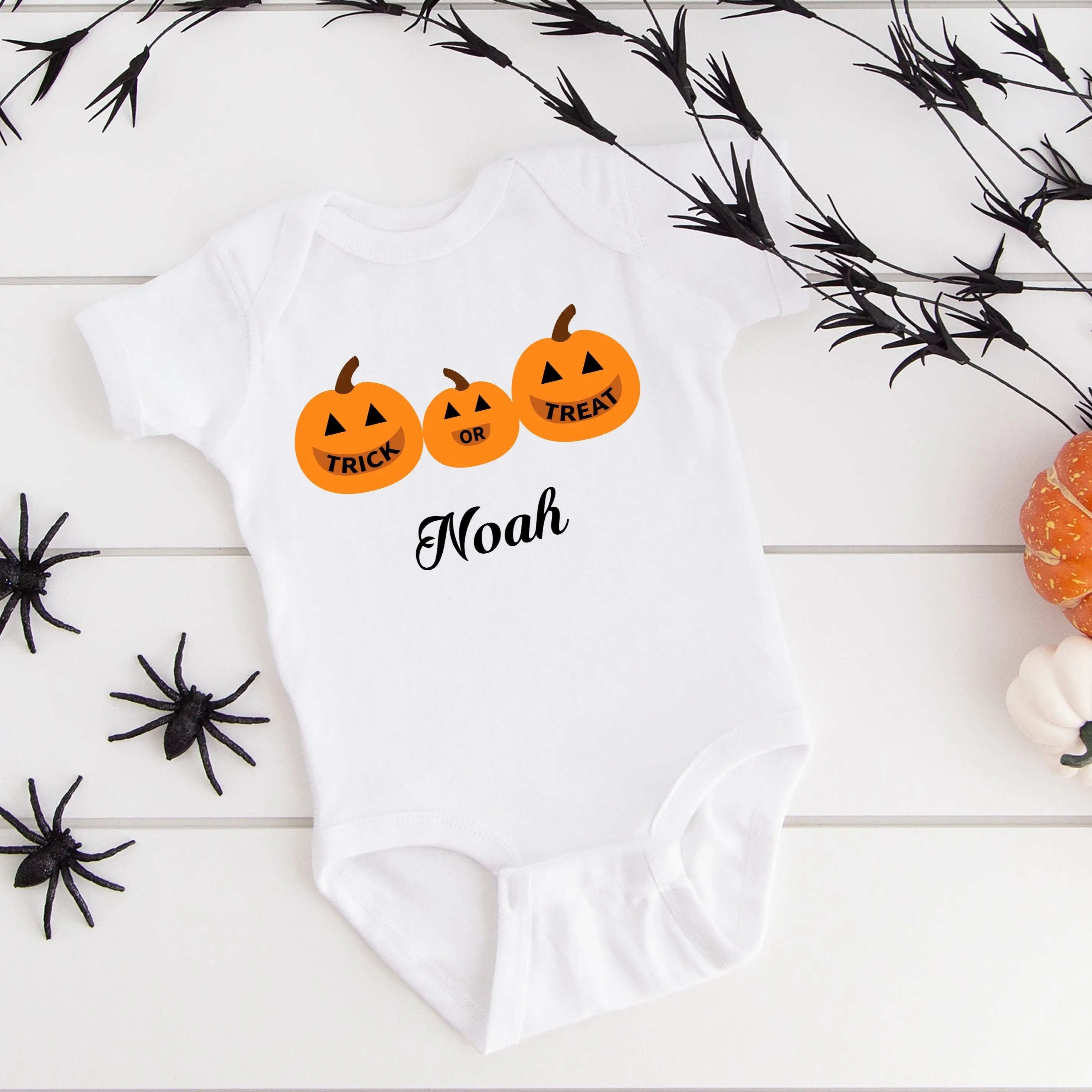 Personalised Baby Bodysuit - Trick or Treat