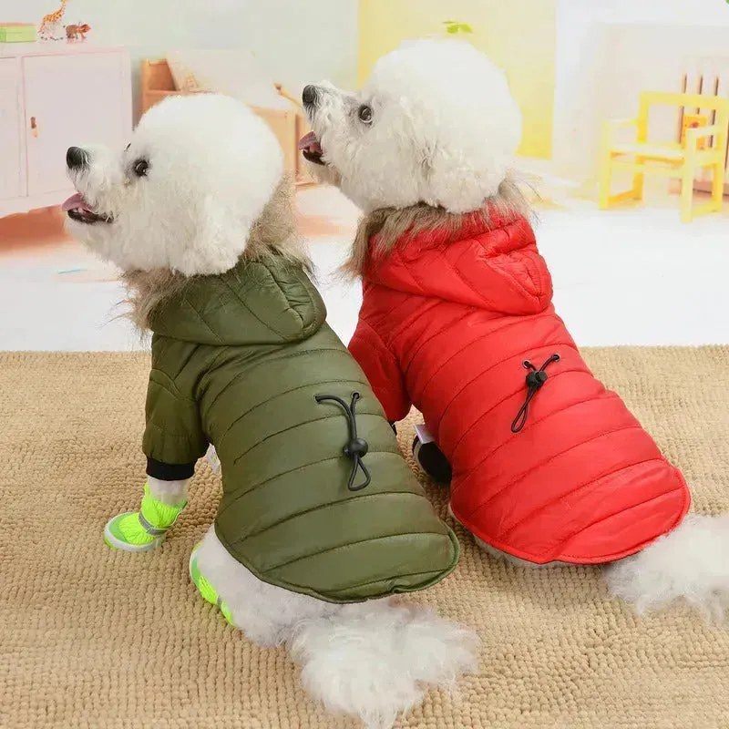 Pet Winter Jacket dog cat autumn warm coat pet hoodies faux fur jacket for pet