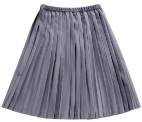 PETIT CLAIR PLEATED SKIRT GREY