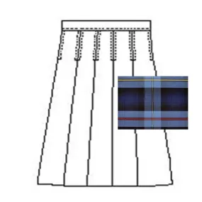 Plaid 41 Knife Pleat Skirt