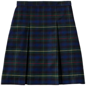 Plaid 55 Kick Pleat Skirt