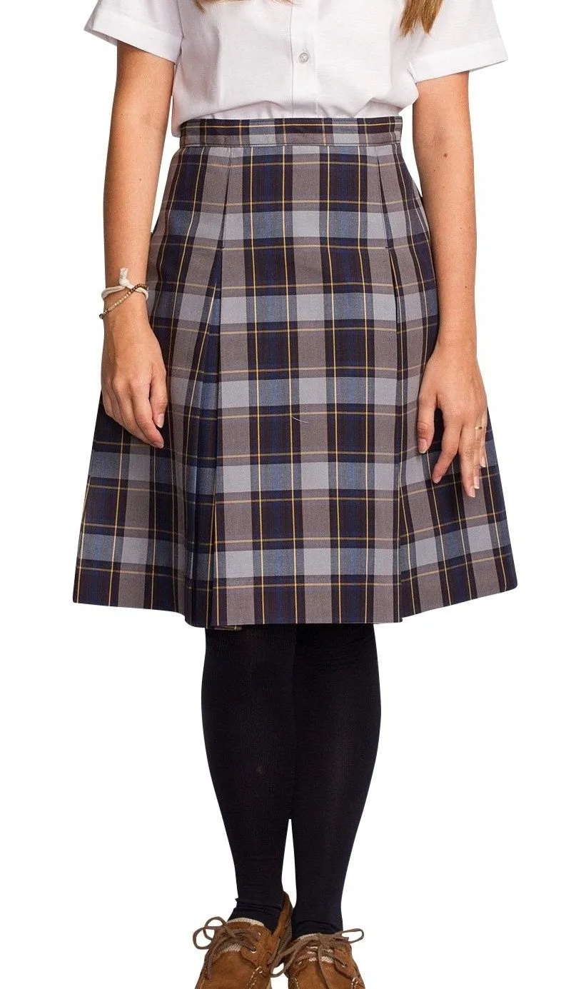 Plaid 57 Kick Pleat Skirt