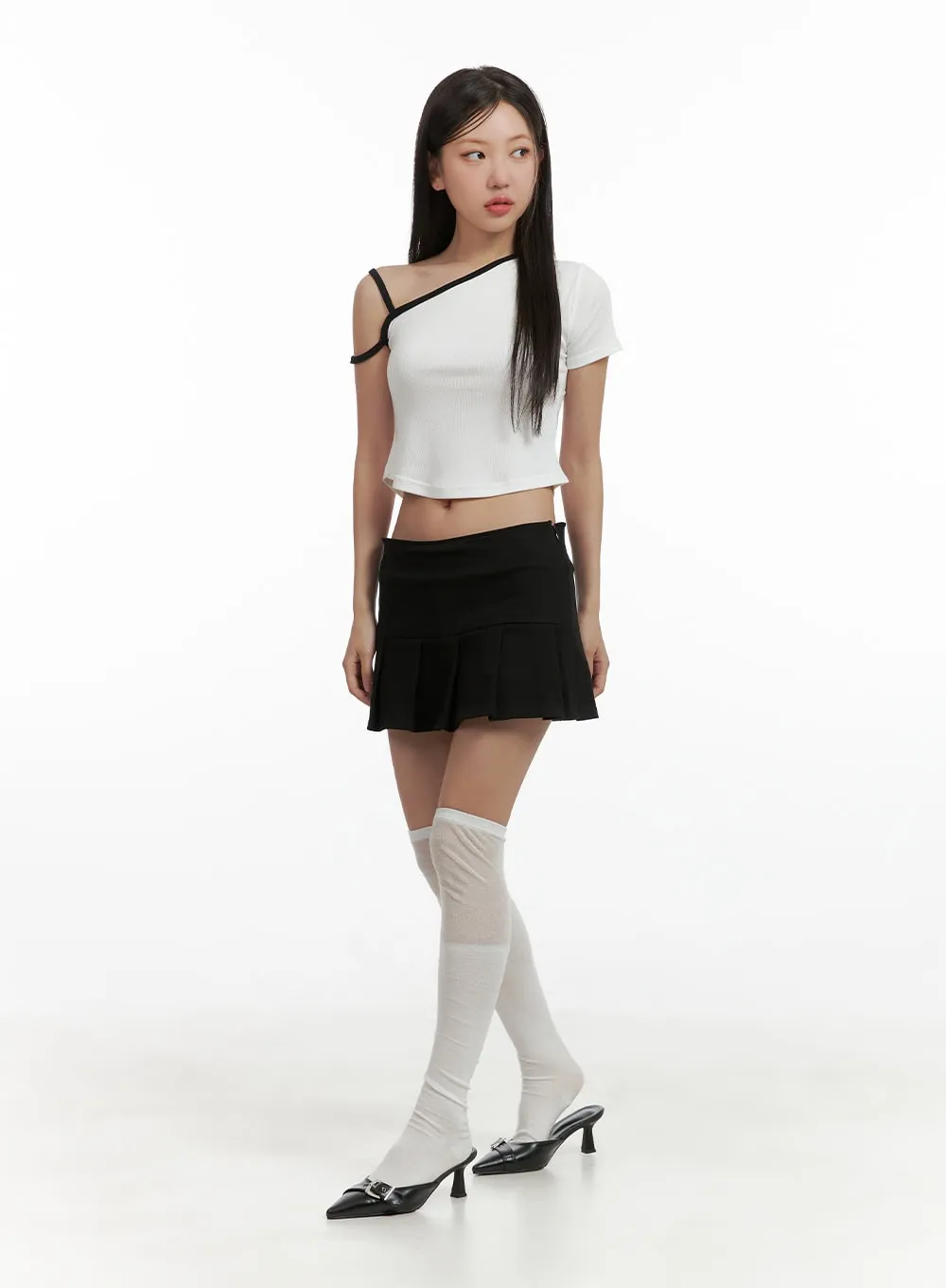 Pleated Mini Skirt CU407