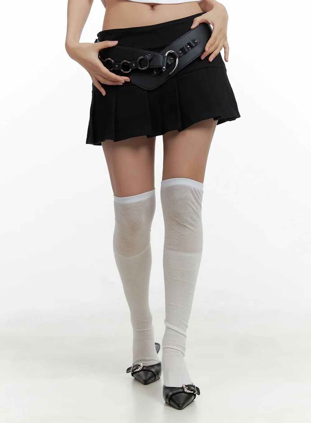 Pleated Mini Skirt CU407