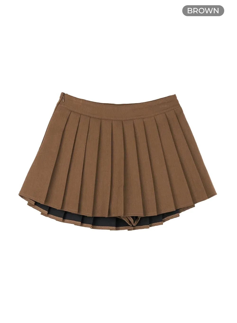 Pleated Mini Skirt CY429