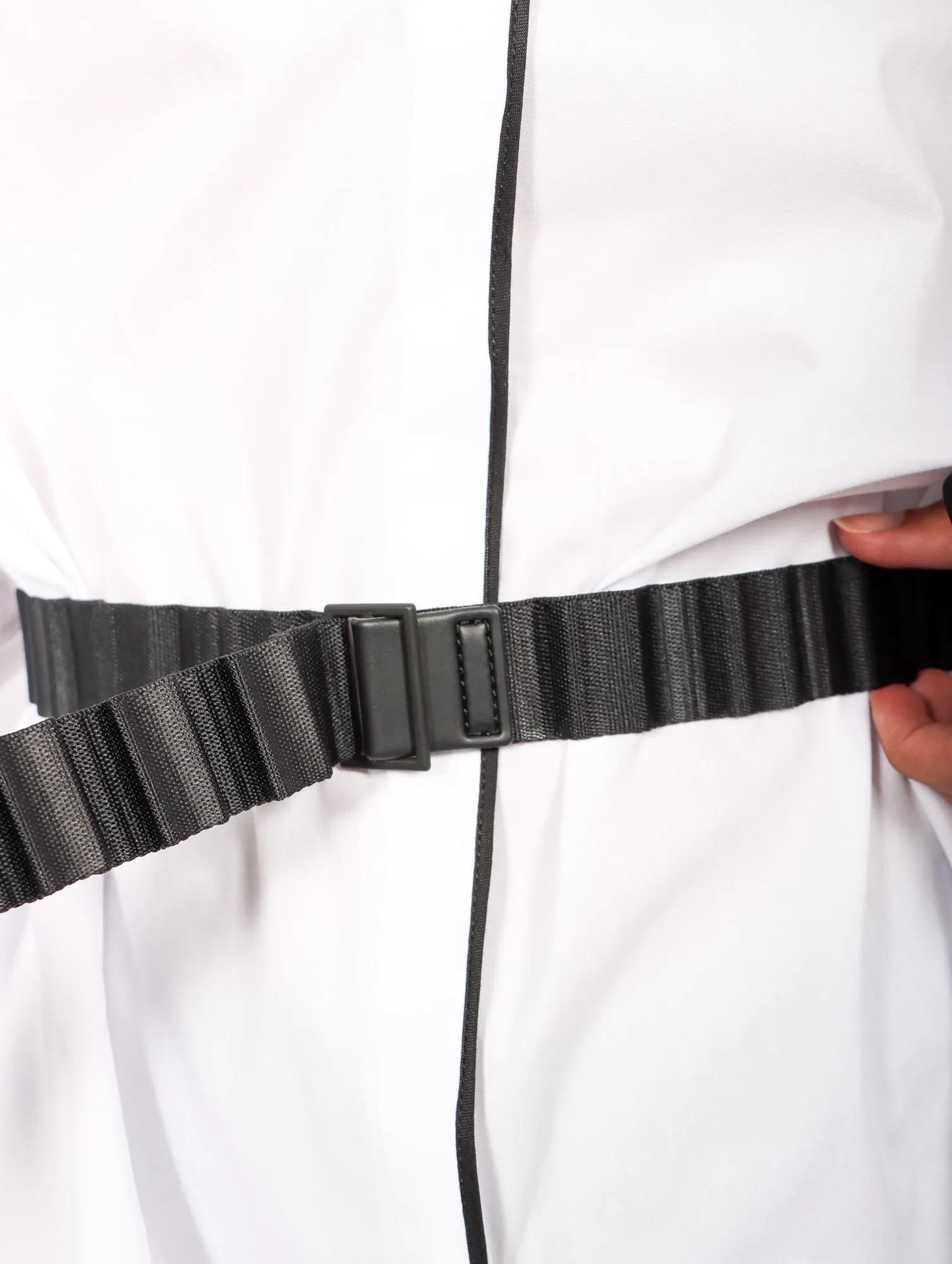 Pleats Belt in Black by Pleats Please Issey Miyake