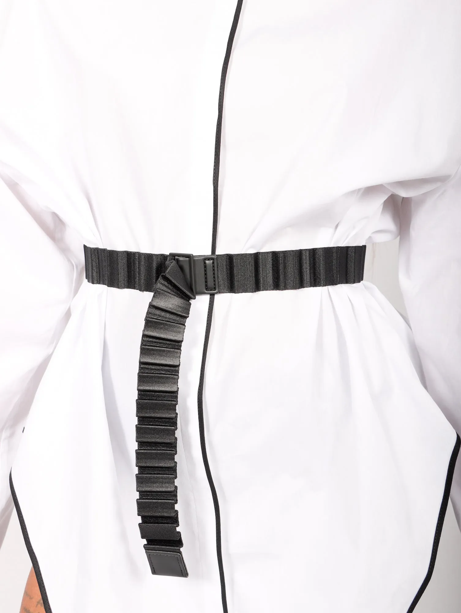 Pleats Belt in Black by Pleats Please Issey Miyake