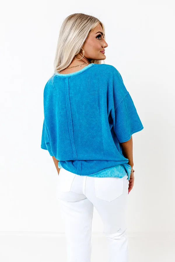 Plenty Of Sunshine Waffle Knit Top