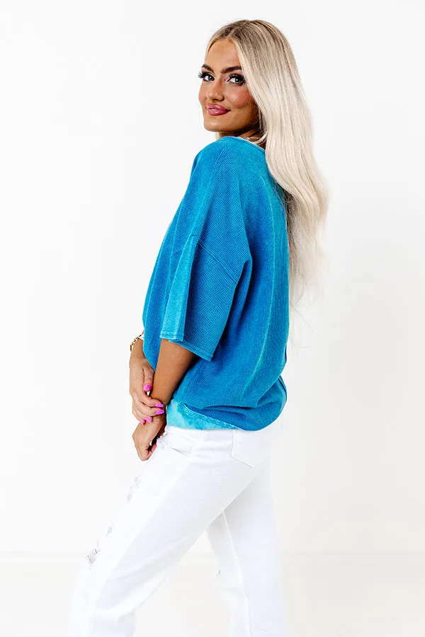 Plenty Of Sunshine Waffle Knit Top