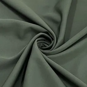 Premium Army Green Solid Banana Crepe Fabric