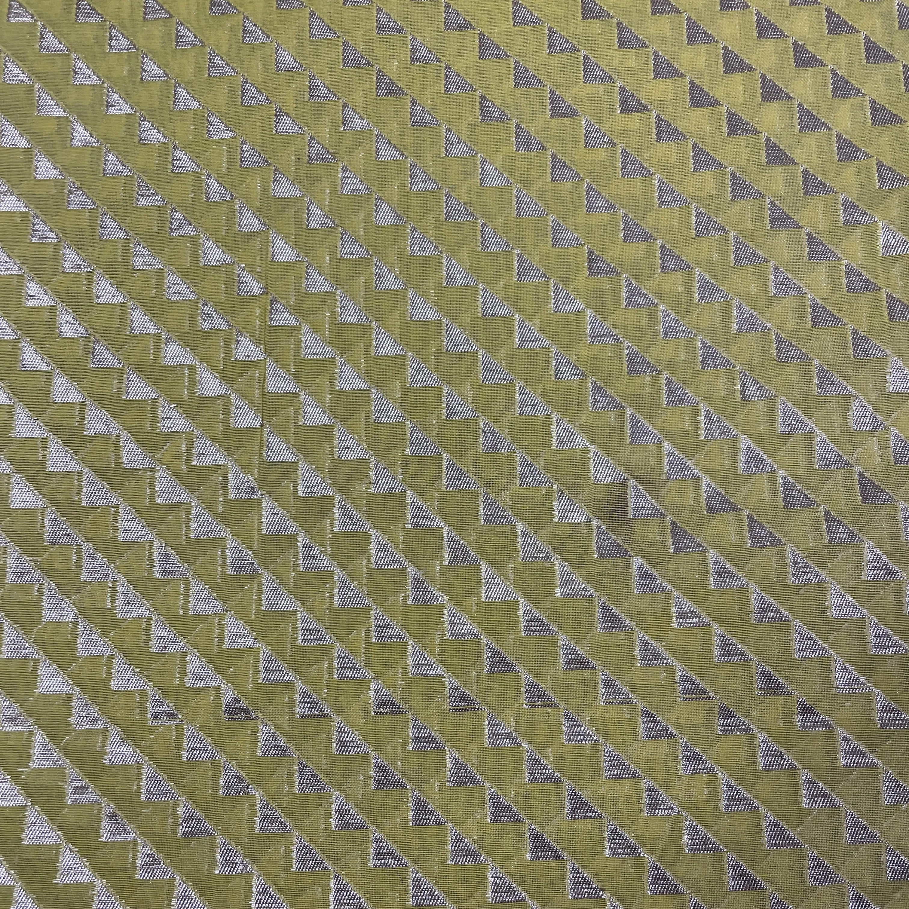 Premium Cotton Katwar Patola Yellow Geometrical Jacquard Fabric