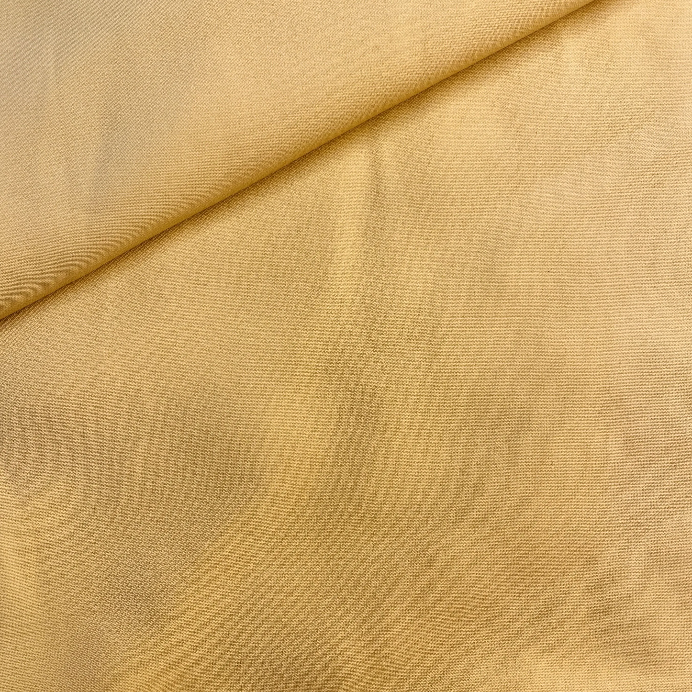 Premium Cream Solid Heavy Crepe Fabric