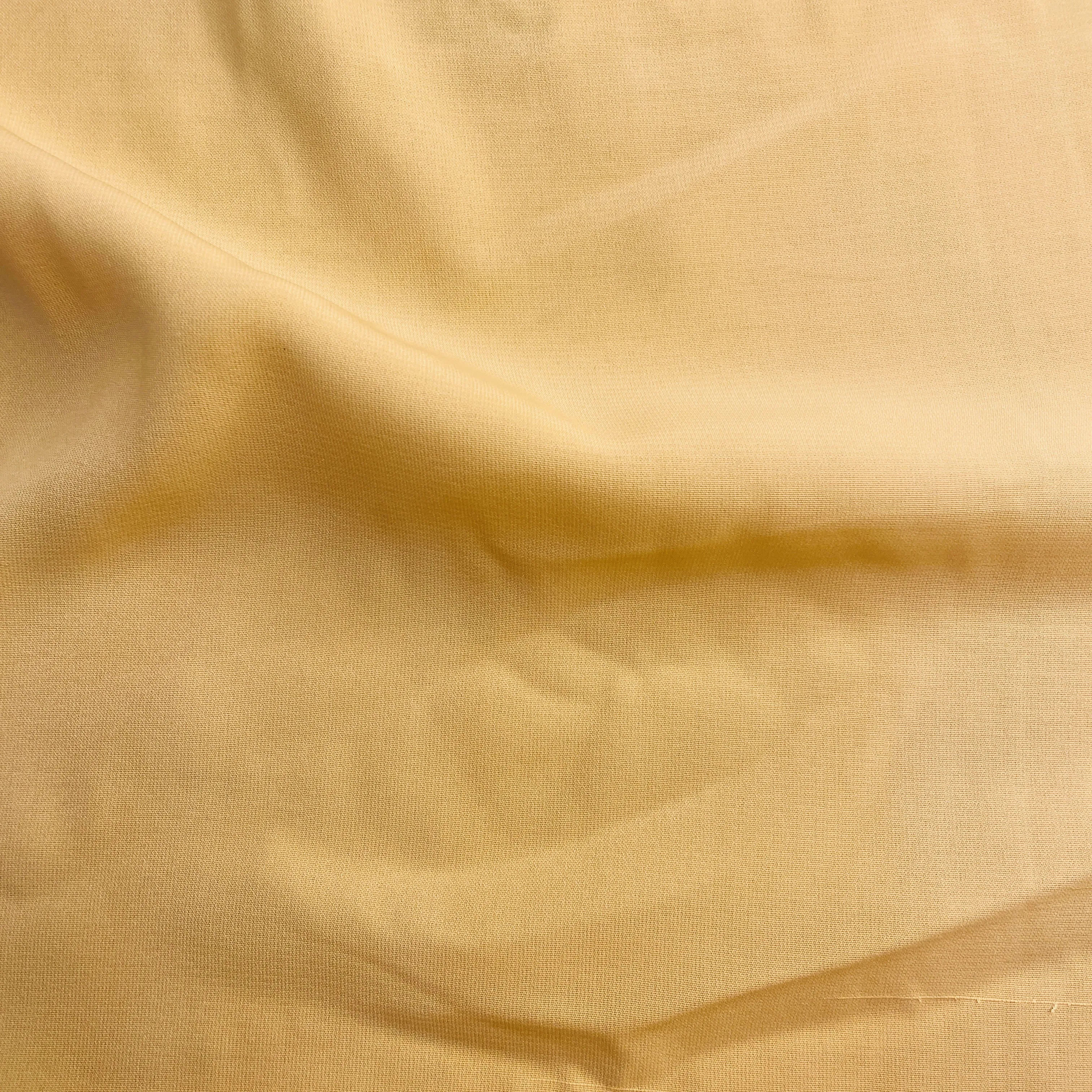 Premium Cream Solid Heavy Crepe Fabric