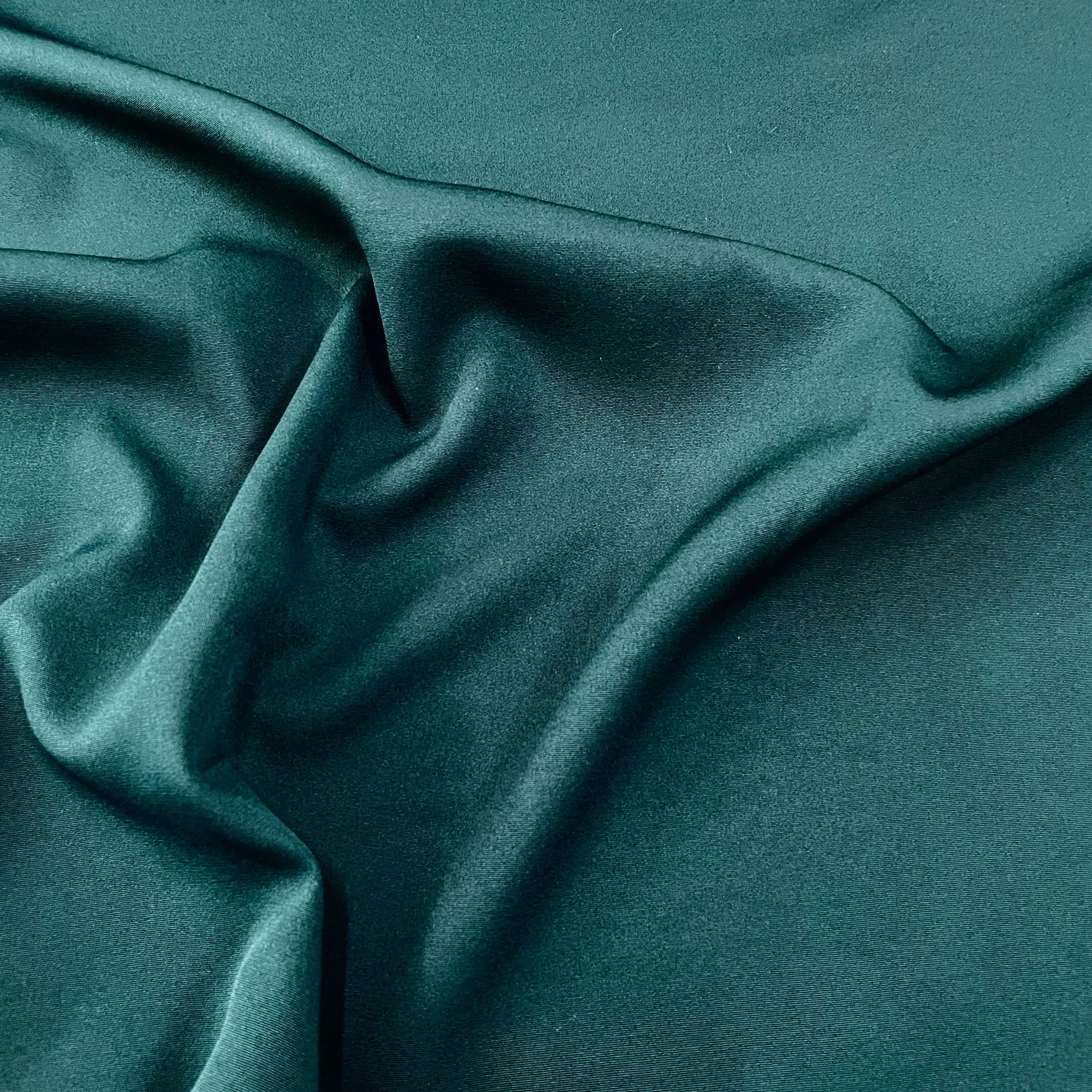 Premium Dark Green Solid Banana Crepe Fabric