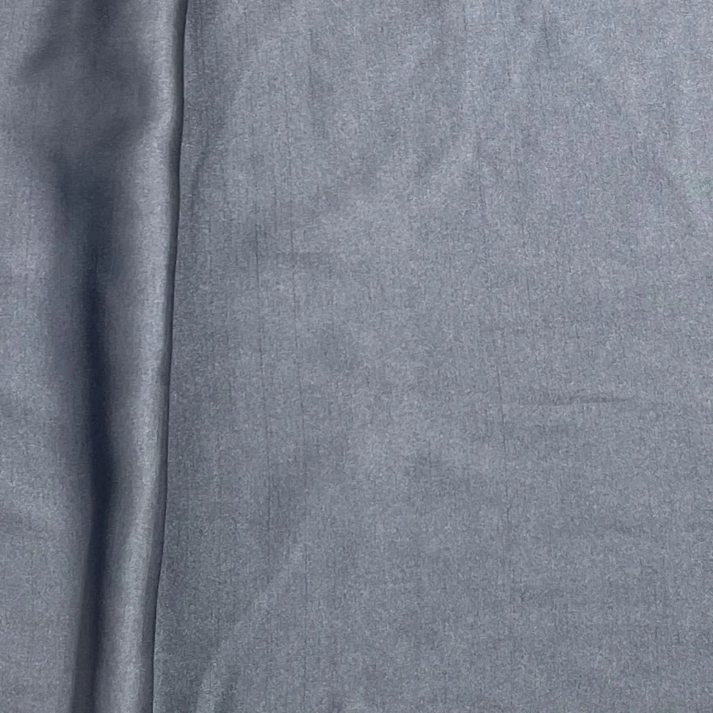 Premium Grey Solid Bemberg Silk Fabric