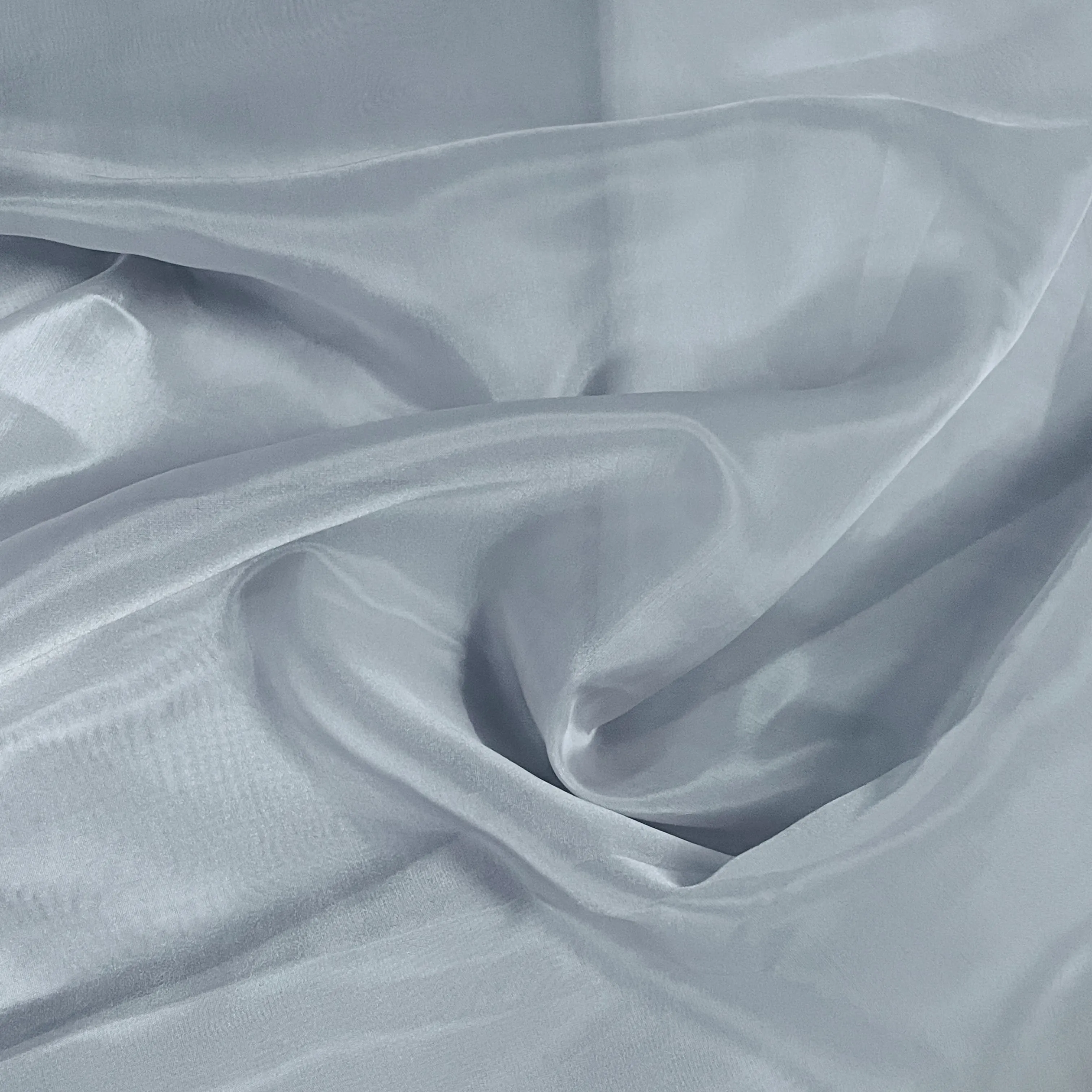 Premium Grey Solid Liquid Organza Fabric